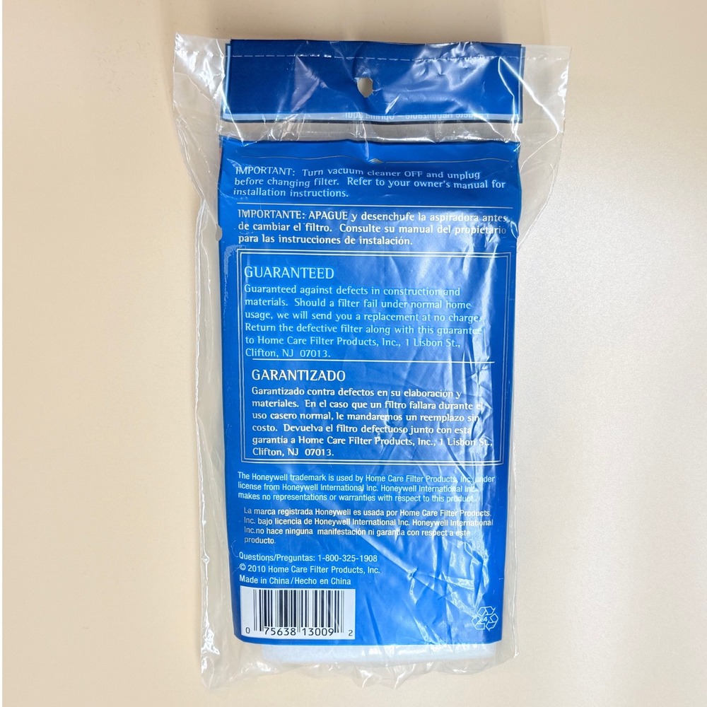 Honeywell FilterPower 2 Pack Final Filters for Hoover WindTunnel Uprights H13009 - Picture 3 of 3